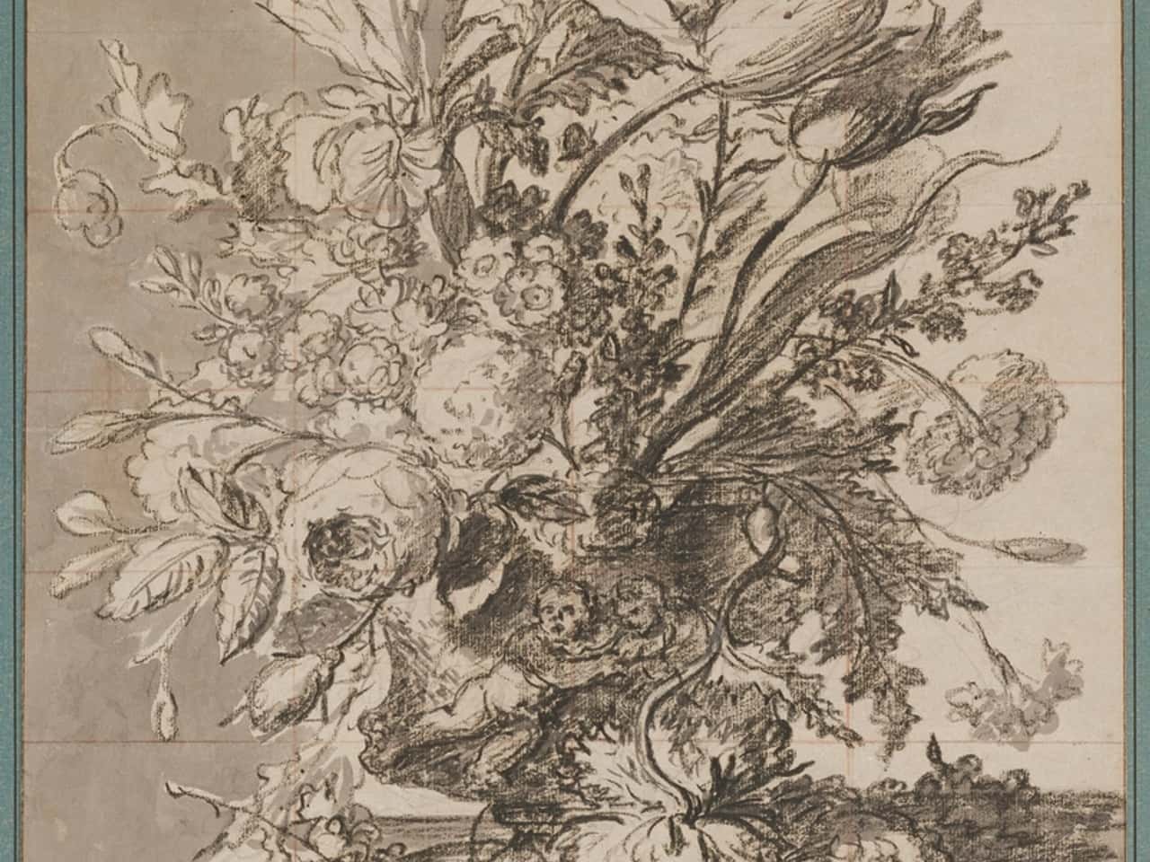 A bouquet of flowers in a vase