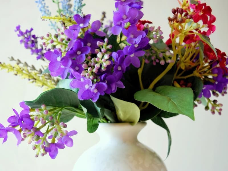 A simple flower arrangement in a vase